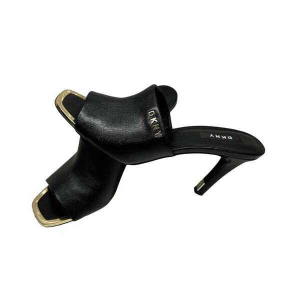 DKNY Bronx Black Gold Dress Sandals Created for Macy's Size 8.5 - Picture 4 of 11